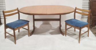 Mid century G-Plan extending dining table in teak and eight chairs (9)