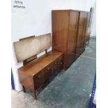 20th century two-door wardrobe, dressing table and further wardrobe by Remploy (3)