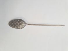 Georgian silver mote spoon, marks rubbed