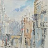 Brian Ryder (20th century)  Pen, ink and wash "Venetian Canal", signed and dated 96 lower centre and