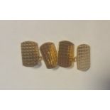 Pair of 9ct gold cufflinks, 9.1 g