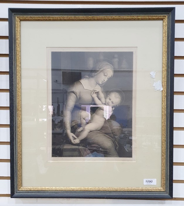 After Raphael German engraving Madonna and child, 29 x 22.5cm together with After Owen B Carter - Image 2 of 6