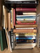 Collection of coin collecting books, pamphlets and magazines (1 box)