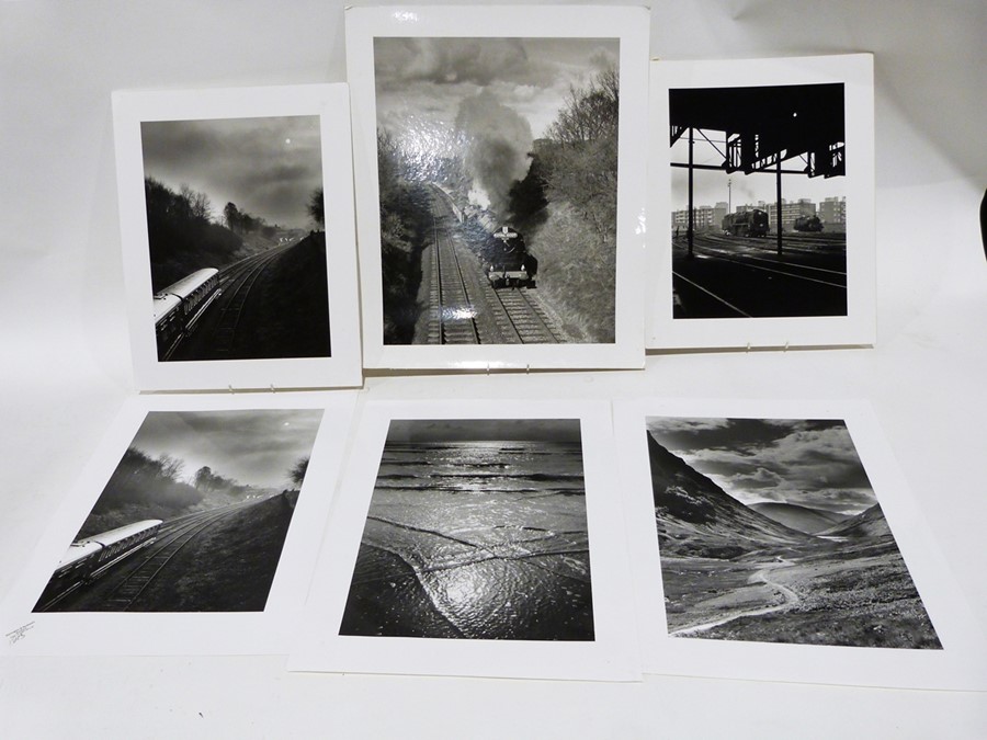 Quantity of large black and white 21st century photographs. landscapes, street scenes etc ( large