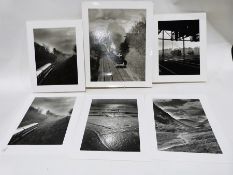 Quantity of large black and white 21st century photographs. landscapes, street scenes etc ( large