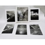 Quantity of large black and white 21st century photographs. landscapes, street scenes etc ( large