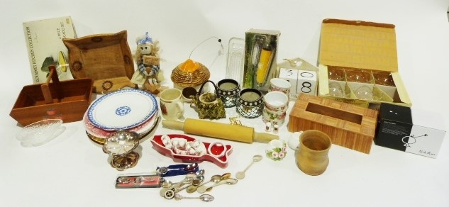 Radio alarm clock, a barometer, a wall clock and various other items (2 boxes) - Image 2 of 2