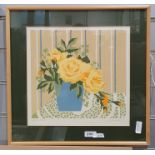 Joe Liddell Signed print "Yellow Roses", signed and dated '87, 29 x 30cm, another and three other