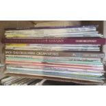 Quantity of LP records including Edward VII by the London Symphony Orchestra, EMI piano music of