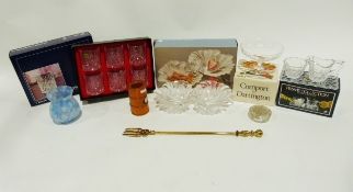 Box of assorted ceramics including a Royal Doulton Reflection pattern part-tea service, Wedgwood