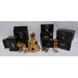 Large quantity of Castagna Collection, sculptures by Castagna, native Americans, ceramic models of