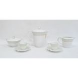 Limoges 'A.Vignaud' part tea and coffee service including a coffee pot and cover, a two-handled