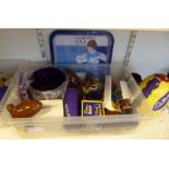 Collection of Cadbury's items to include stoneware jugs, clocks, money boxes, cups, a Cadbury's