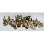 Quantity of resin and ceramic models of birds and animals to include Leonardo, World of Beatrix