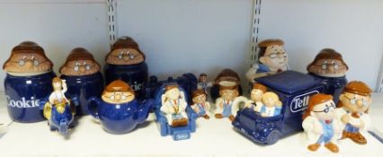 Tetley collectables to include teapots, storage boxes, special editions, money boxes, salt and