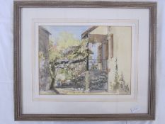 Peter Roddis  Limited edition print "Wisteria at le Bouleve, Lot", titled and dated 1986 verso, 26cm