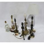Seven assorted table lamps (1 box)