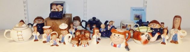 Tetley collectables to include Special Editions, salt and peppers, money boxes, etc. (2 boxes)