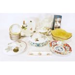 Box of assorted china including Royal Doulton, Royal Worcester, Midwinter, etc