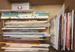 Quantity of art and design catalogues and ephemera to include catalogues from Cornwall Contemporary,