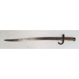 French 1866 Chassepot epee bayonet