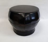 Lacquered rice box and cover, 36cm high