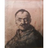 After Rembrandt van Rijn (Dutch - 1606-1669) Etching The First Oriental Head, signed and dated