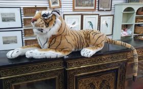 Large soft toy of a tiger