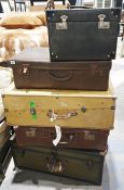 Five assorted trunks and cases (5)