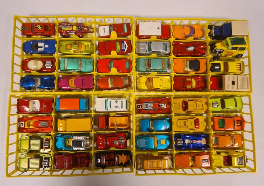Matchbox carry case, various model vehicles and a box of loose model vehicles to include tanks