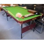 Folding pool/snooker table, 180cm long