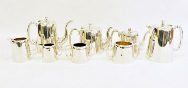 Two electroplated tea/coffee sets