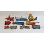 Various vintage model cars to include Corgi Major Toys Massey Ferguson 780 Combine, Dinky Toys