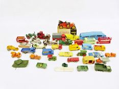 Quantity of Lesney, Matchbox, Corgi and other small model vehicles (1 box)