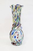 Large 1960's Murano glass "End of Day" spatter vase (37cm)
