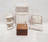 Five items of small furniture to include dressing table swing mirror, corner cupboard, corner