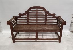 Lutyens-style garden bench