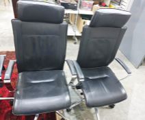 Two Dauphin office swivel chairs (2)