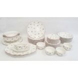 Quantity of Villeroy & Boch tableware in the Petite Fleur pattern comprising three sizes of