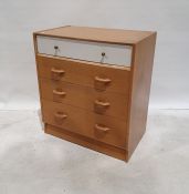 Ernst Gomme for G-Plan chest of four drawers, on plinth base, 76cm x 85cm