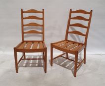 Set of four modern Ercol ladderback 'Saville' chairs (4)