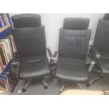 Pair of Dauphin office swivel chairs (2)