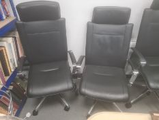 Pair of Dauphin office swivel chairs (2)