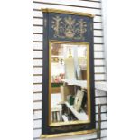 Rectangular mirror in painted frame, 93cm x 42.5cm Condition ReportThe style is 19th century however