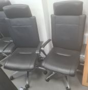 Pair of Dauphin office swivel chairs (2)