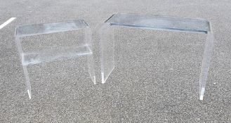 Philippe Starck perspex hall table and one further (2)