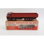 Dinky Supertoys diecast model of a Foden Diesel 8-wheel wagon no.501 with box