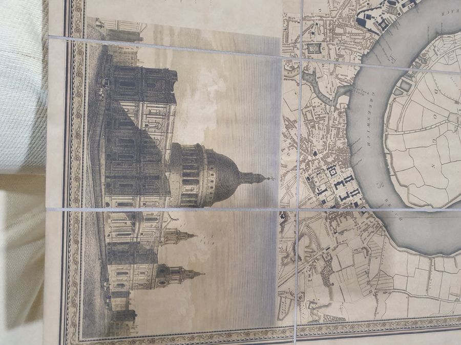 **** WITHDRAWN ***** Reproduction C & J Greenwood  'Map of London from an actual survey made in - Image 21 of 24