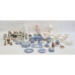 14 KLM models of Dutch buildings produced for Bols Royal Distilleries, a quantity of Wedgwood blue