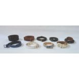 Assorted vintage belts to include two Mulberry brown leather belts (1 box)